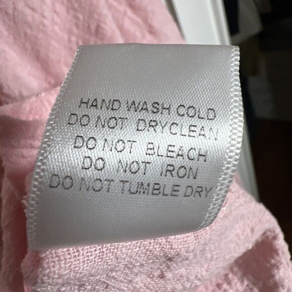 Maria & Kyndal's L Peach Colored Long Sleeve Light Weight Button Down Top - Picture 11 of 11